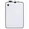 JAM Paper 8" x 12" Black Border Magnetic Dry Erase Foam Boards With Black Board Marker